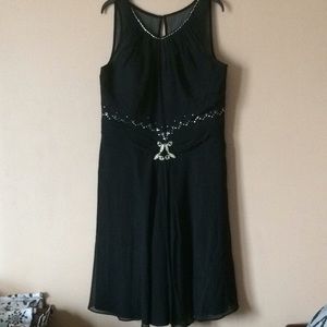 Black formal party dress